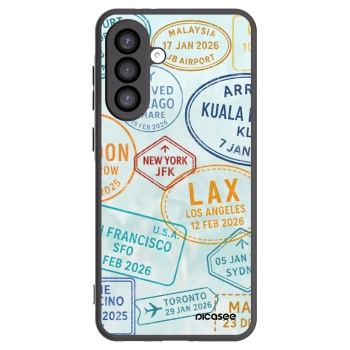 Picasee Samsung Galaxy A26 5G A266B Hülle - Schwarzes Silikon - PASSPORT EDITION