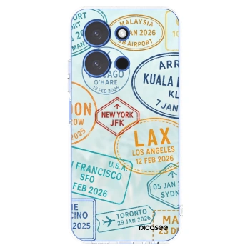 Picasee Xiaomi Redmi 15C 4G Hülle - Transparentes Silikon - PASSPORT EDITION