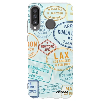 Picasee Huawei P30 Lite Hülle - Transparentes Silikon - PASSPORT EDITION