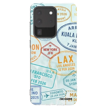 Picasee Samsung Galaxy S20 Ultra 5G G988F Hülle - Transparentes Silikon - PASSPORT EDITION