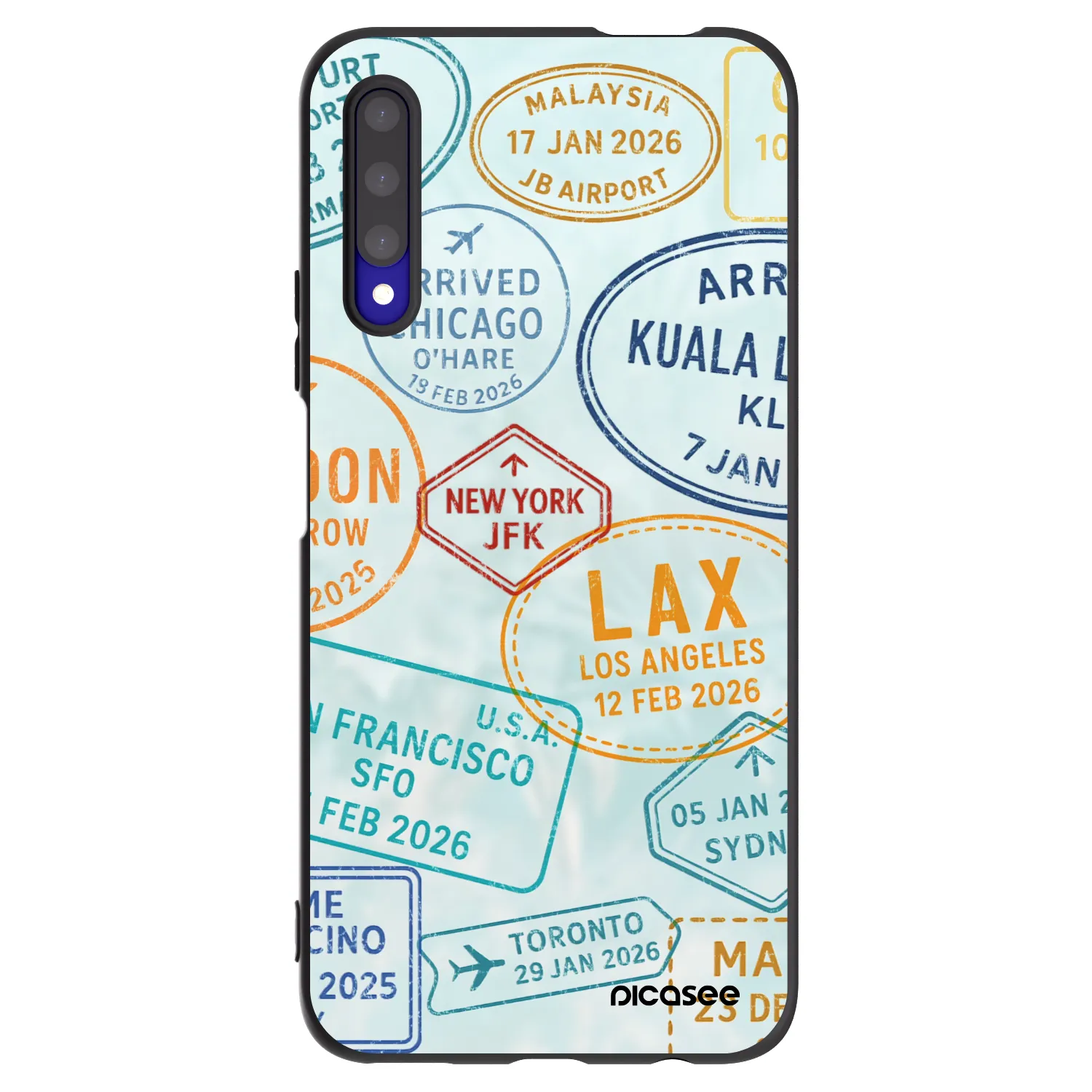 Picasee Honor 9X Pro Hülle - Schwarzes Silikon - PASSPORT EDITION