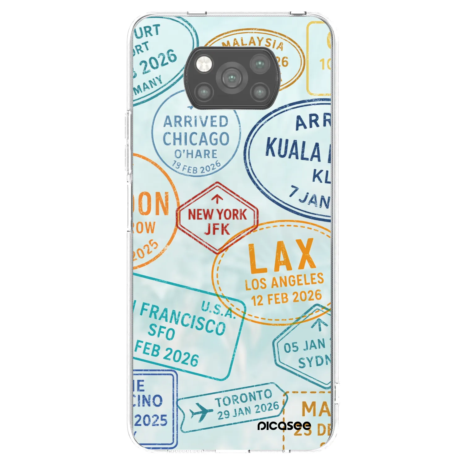 Picasee Xiaomi Poco X3 Hülle - Schwarzes Silikon - PASSPORT EDITION