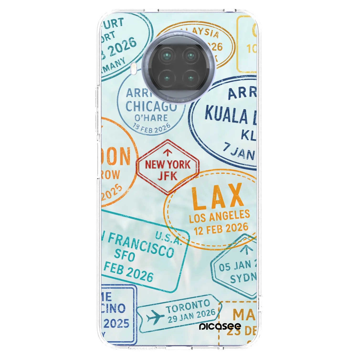 Picasee Xiaomi Mi 10T Lite Hülle - Transparentes Silikon - PASSPORT EDITION