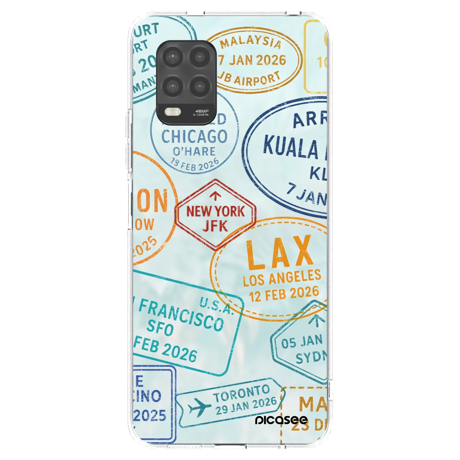 Picasee Xiaomi Mi 10 Lite Hülle - Transparentes Silikon - PASSPORT EDITION