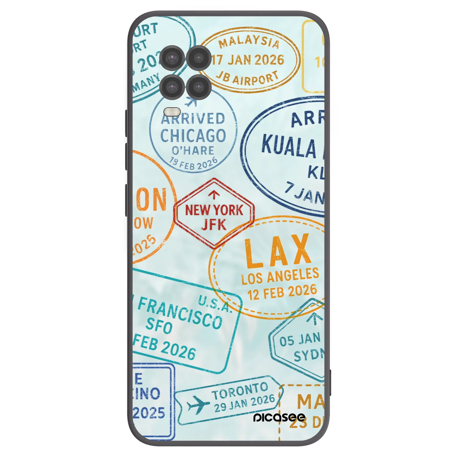 Picasee Xiaomi Mi 10 Lite Hülle - Schwarzes Silikon - PASSPORT EDITION