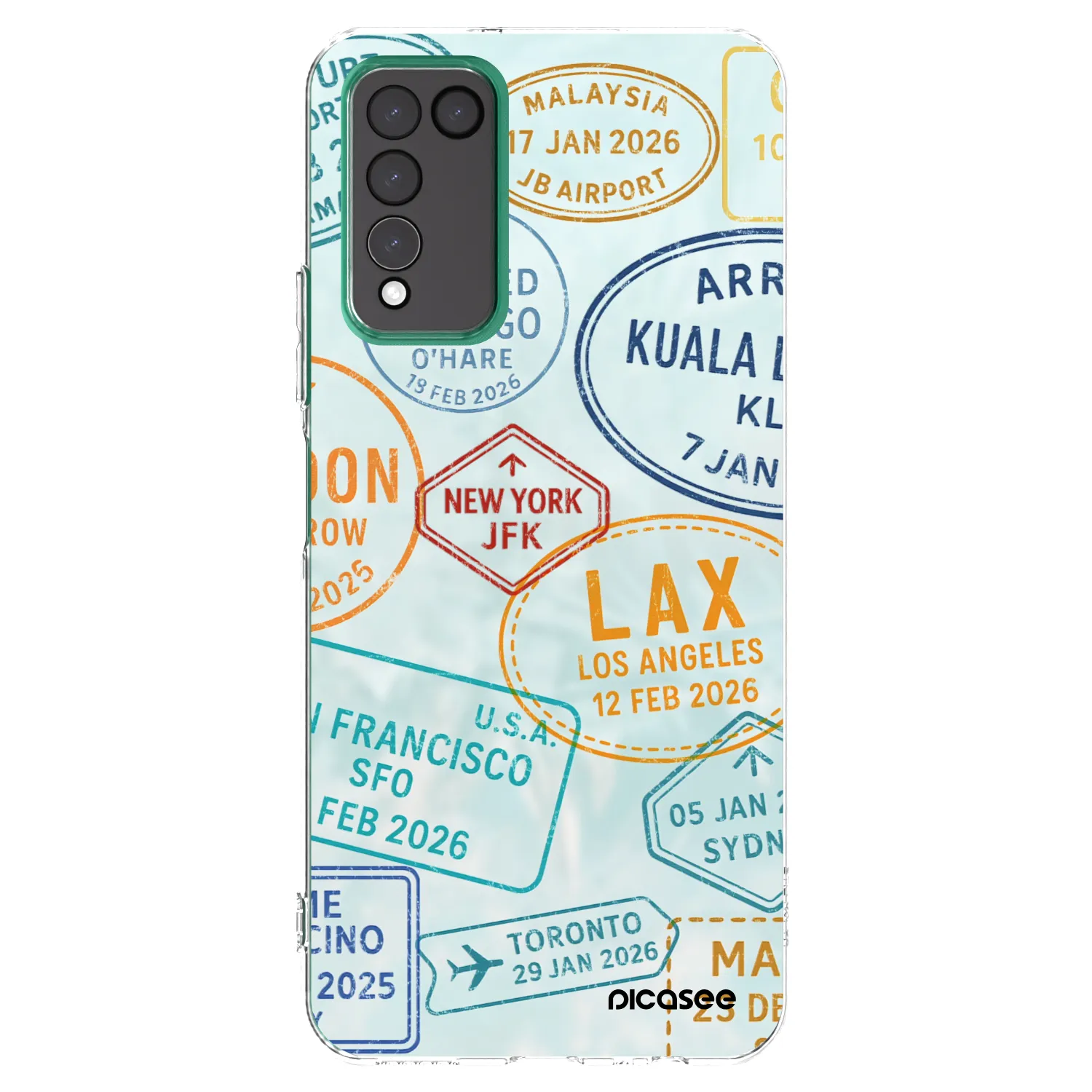Picasee Honor 10X Lite Hülle - Transparentes Silikon - PASSPORT EDITION