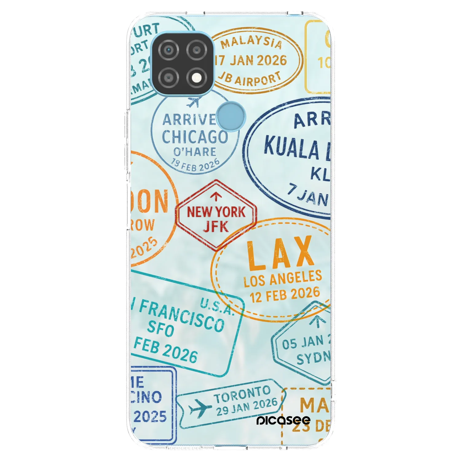 Picasee Realme C21 Hülle - Transparentes Silikon - PASSPORT EDITION