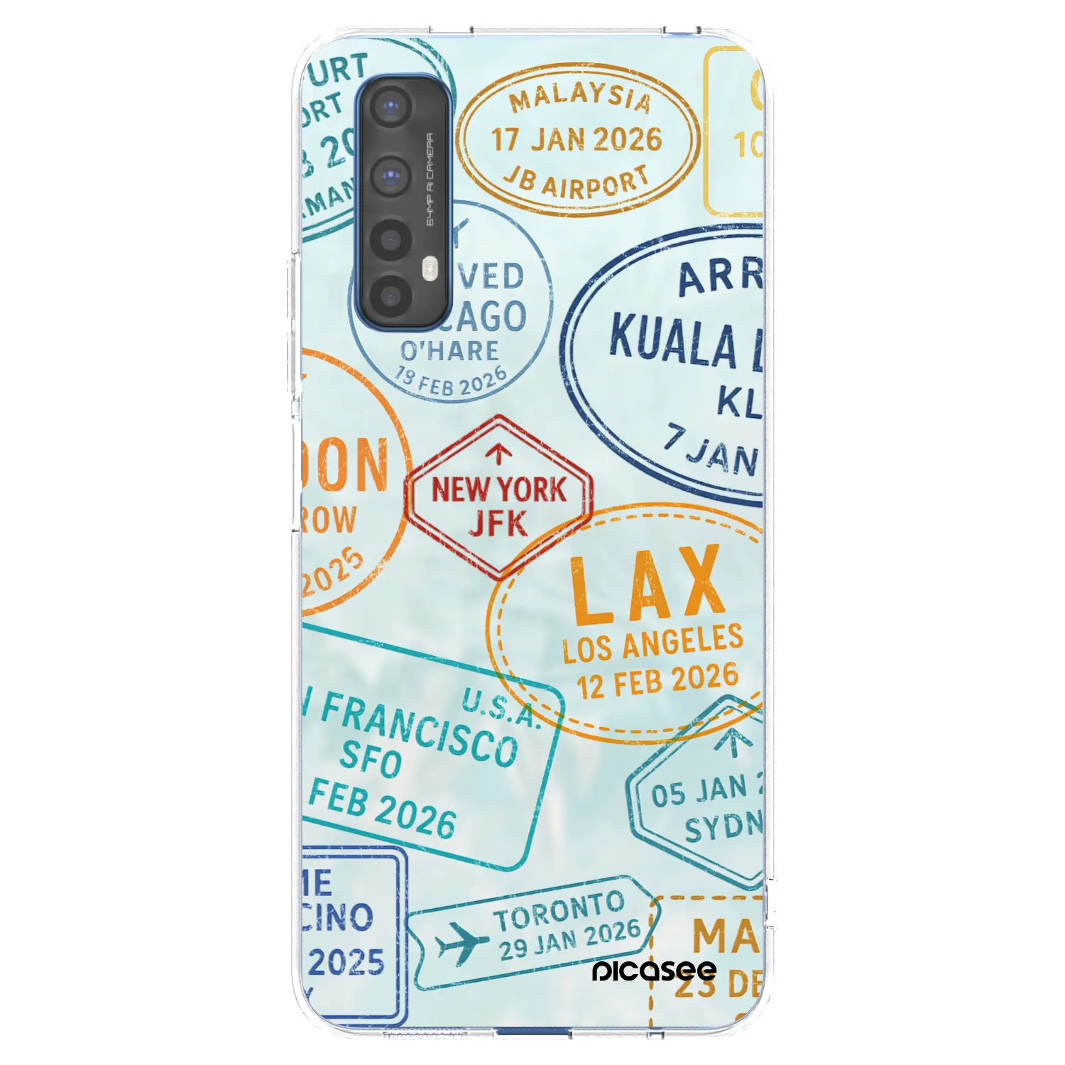 Picasee Realme 7 Hülle - Transparentes Silikon - PASSPORT EDITION