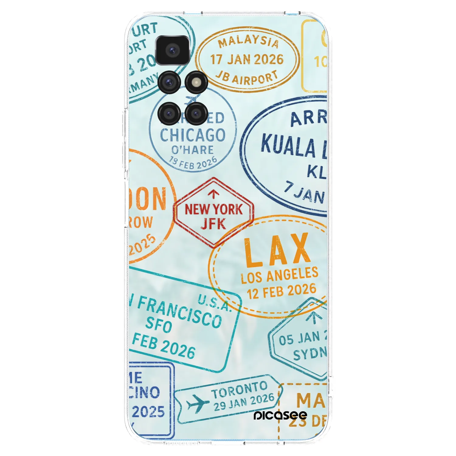 Picasee Xiaomi Redmi 10 Hülle - Transparentes Silikon - PASSPORT EDITION