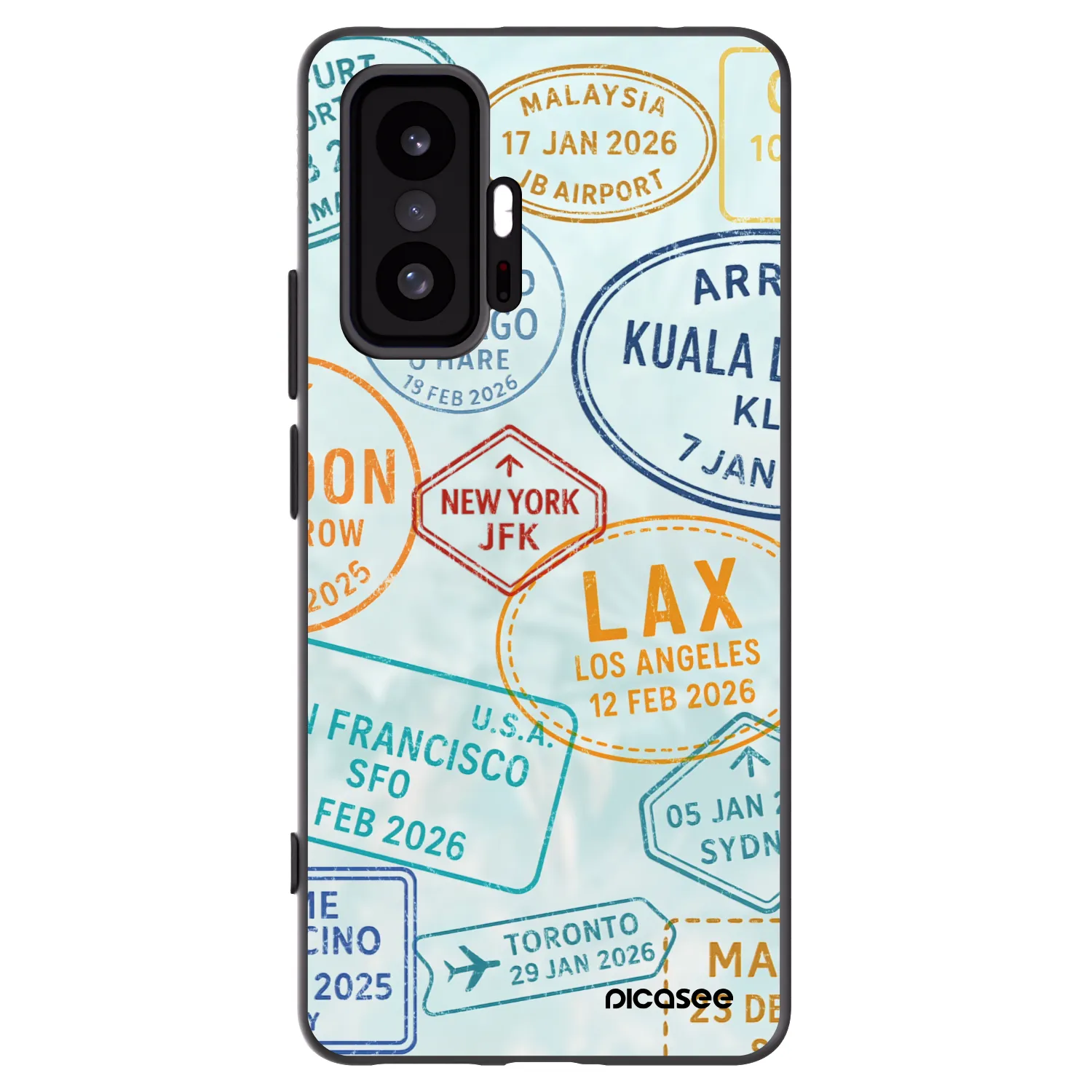 Picasee Xiaomi 11T Hülle - Schwarzes Silikon - PASSPORT EDITION