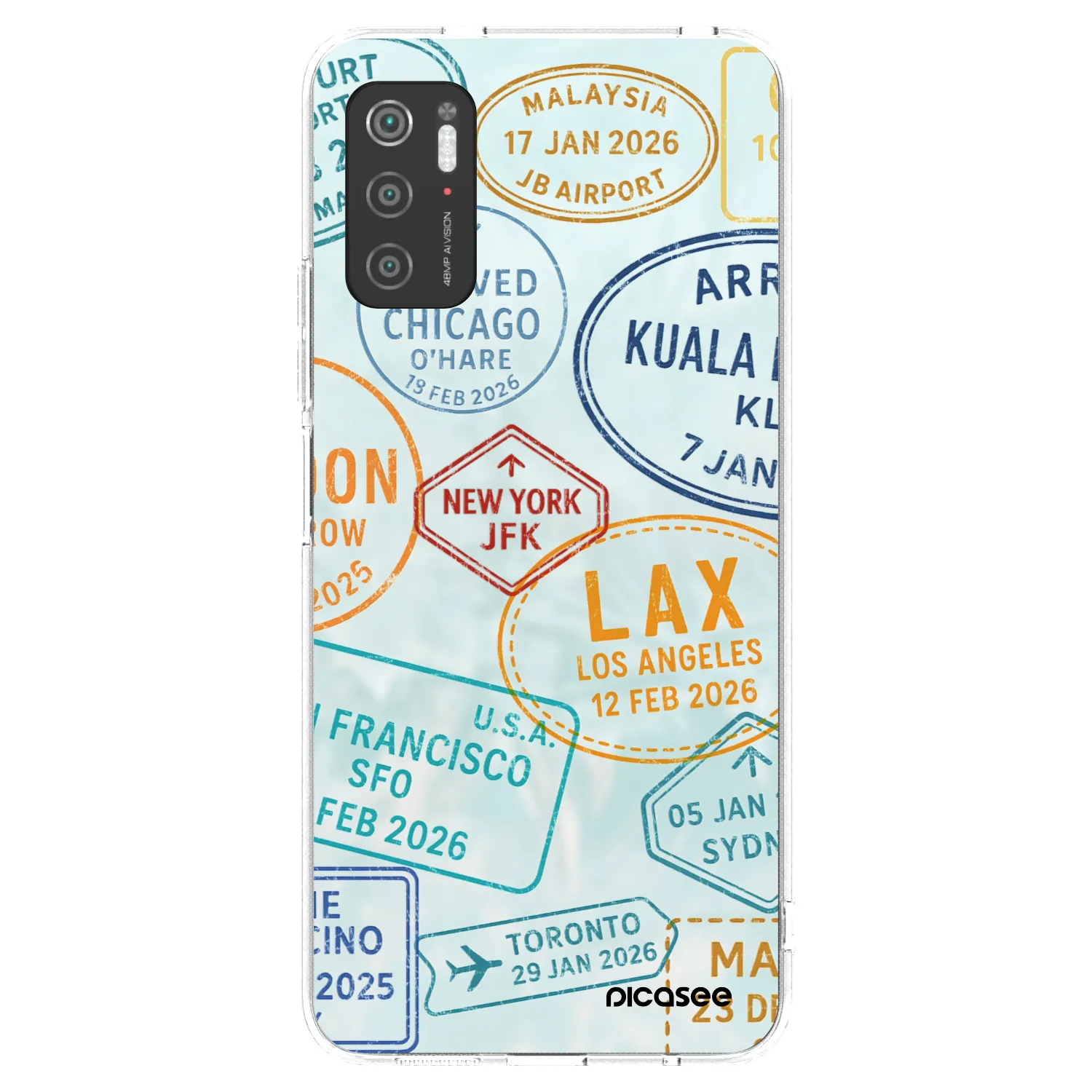 Picasee Xiaomi Poco M3 Pro 5G Hülle - Transparentes Silikon - PASSPORT EDITION