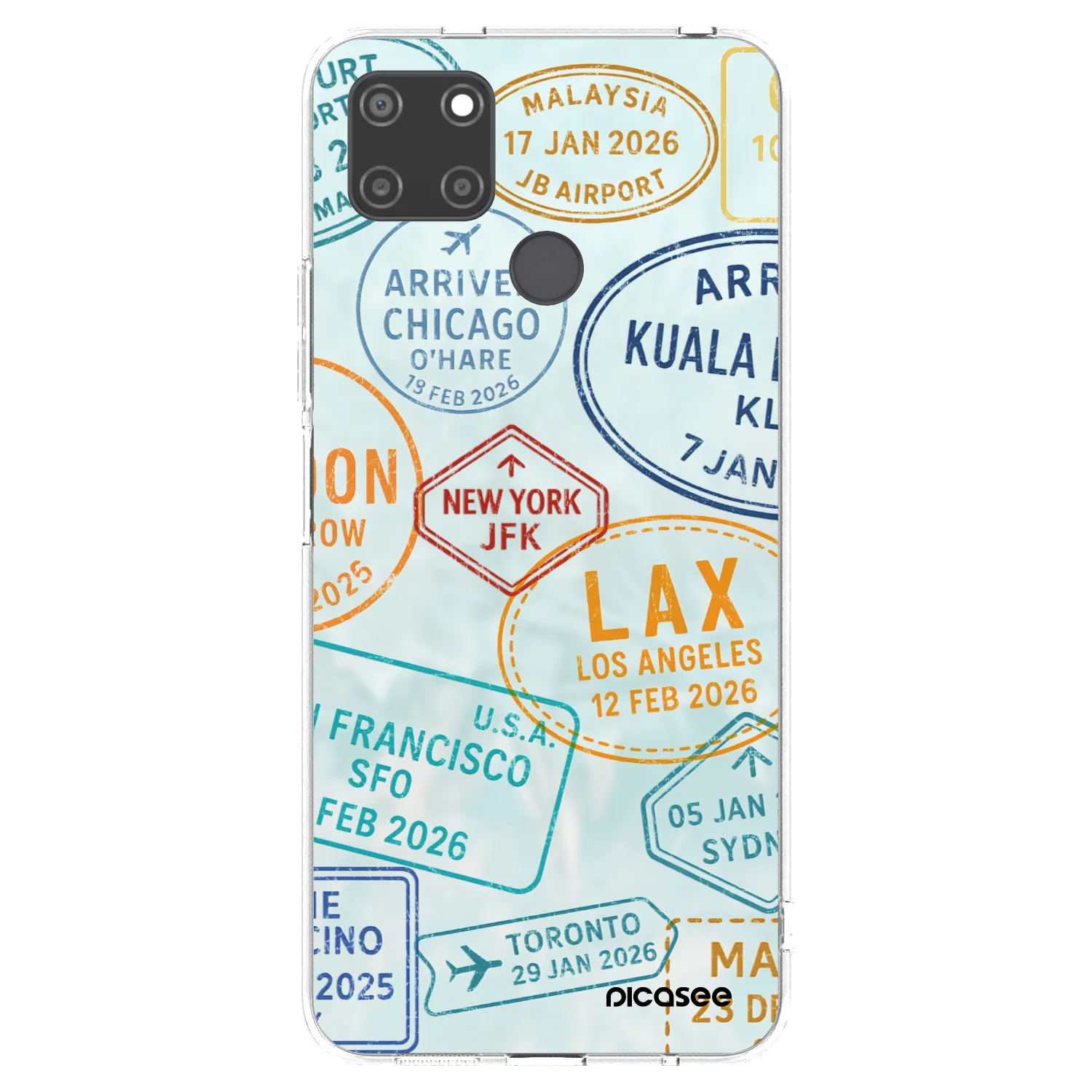 Picasee Realme C21Y Hülle - Transparentes Silikon - PASSPORT EDITION