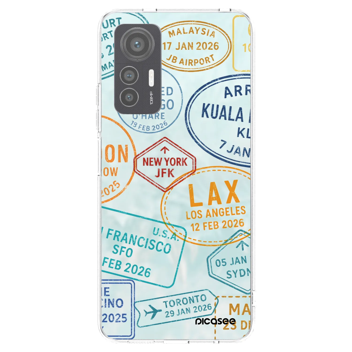 Picasee Xiaomi 12 Lite Hülle - Transparentes Silikon - PASSPORT EDITION