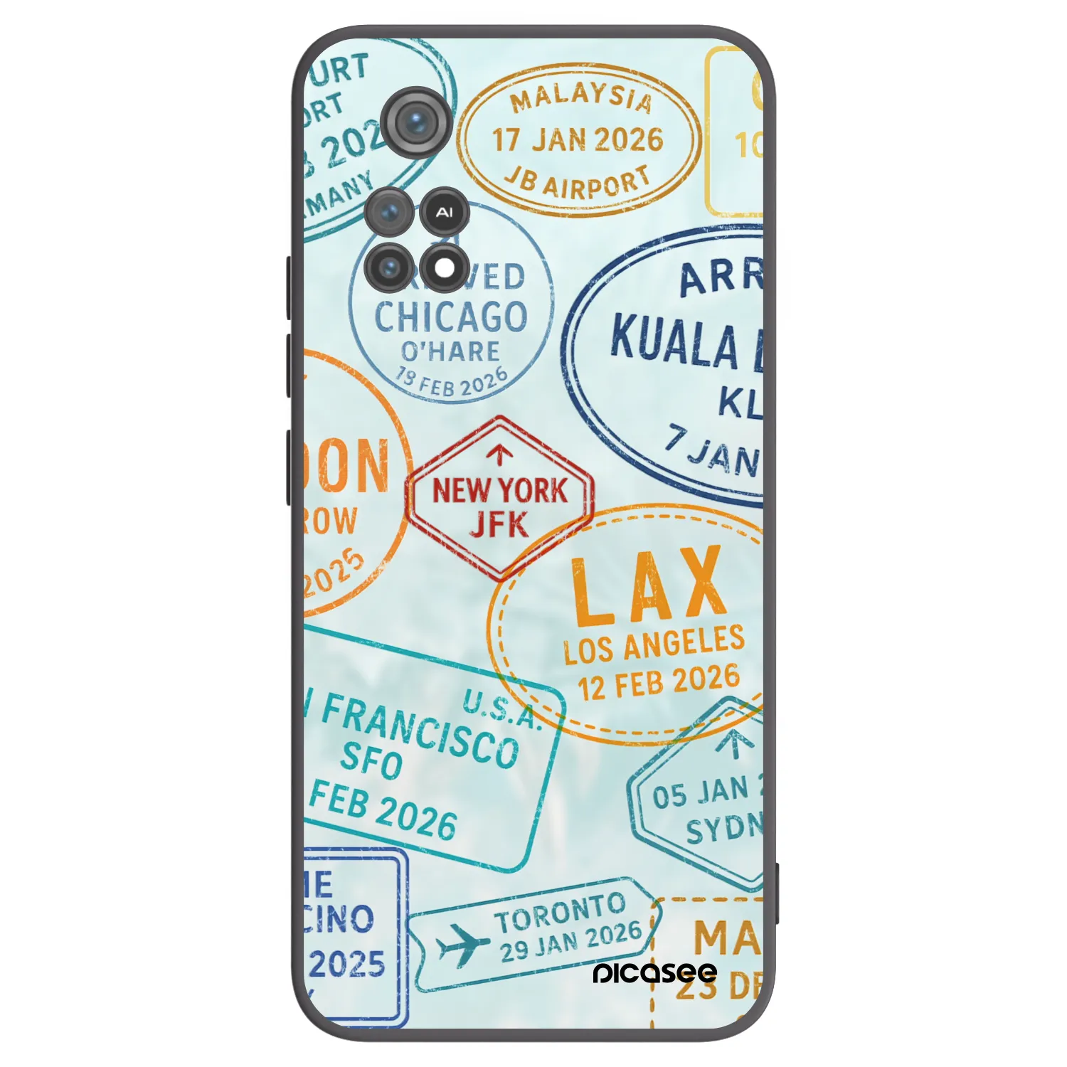Picasee Xiaomi Poco M4 Pro Hülle - Schwarzes Silikon - PASSPORT EDITION