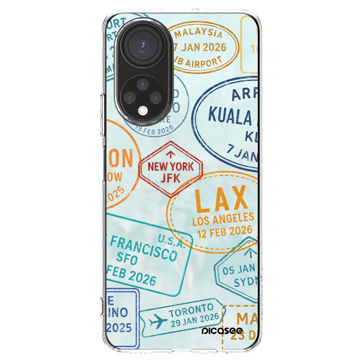 Picasee Honor X7 Hülle - Transparentes Silikon - PASSPORT EDITION