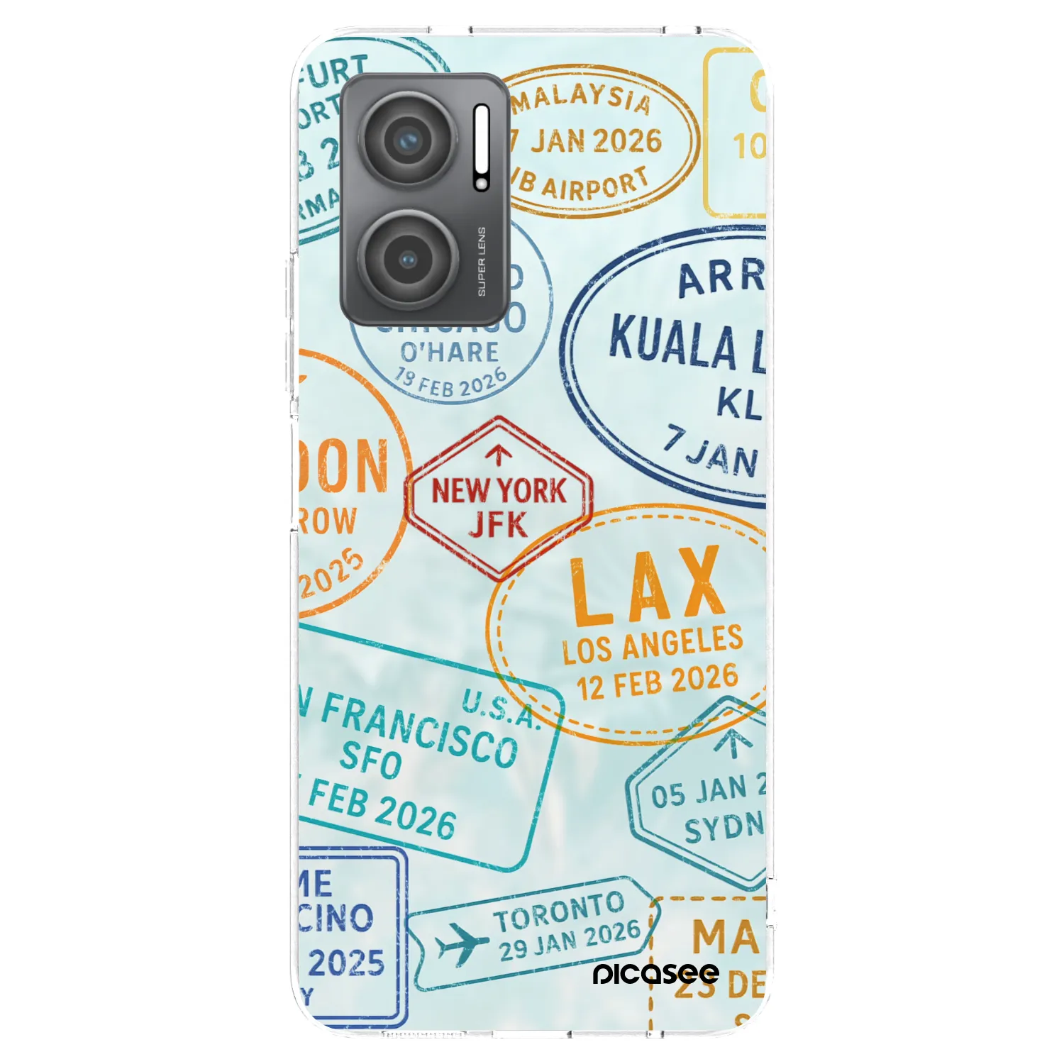Picasee Xiaomi Redmi 10 5G Hülle - Transparentes Silikon - PASSPORT EDITION