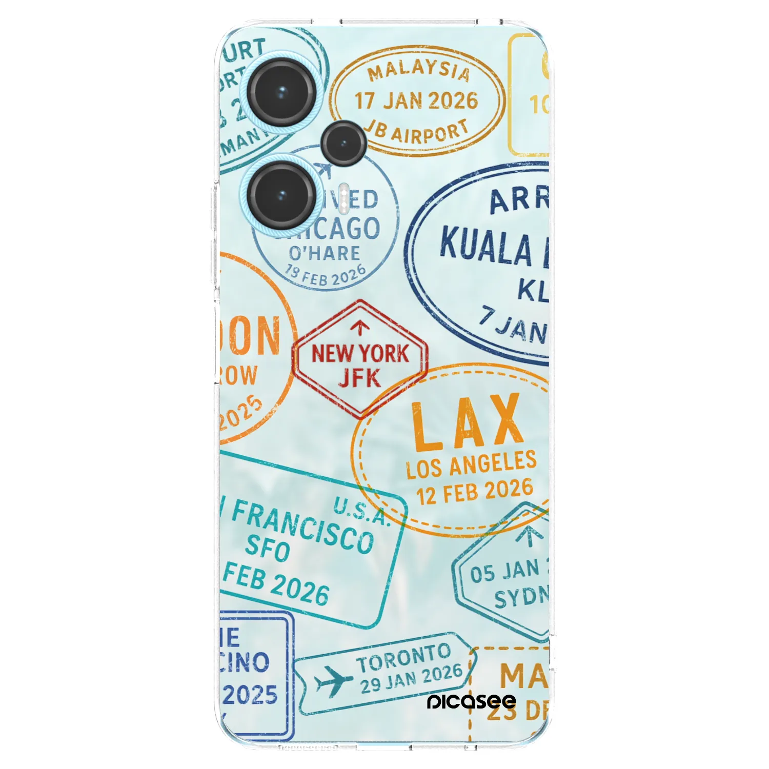 Picasee Xiaomi Poco F5 Hülle - Transparentes Silikon - PASSPORT EDITION