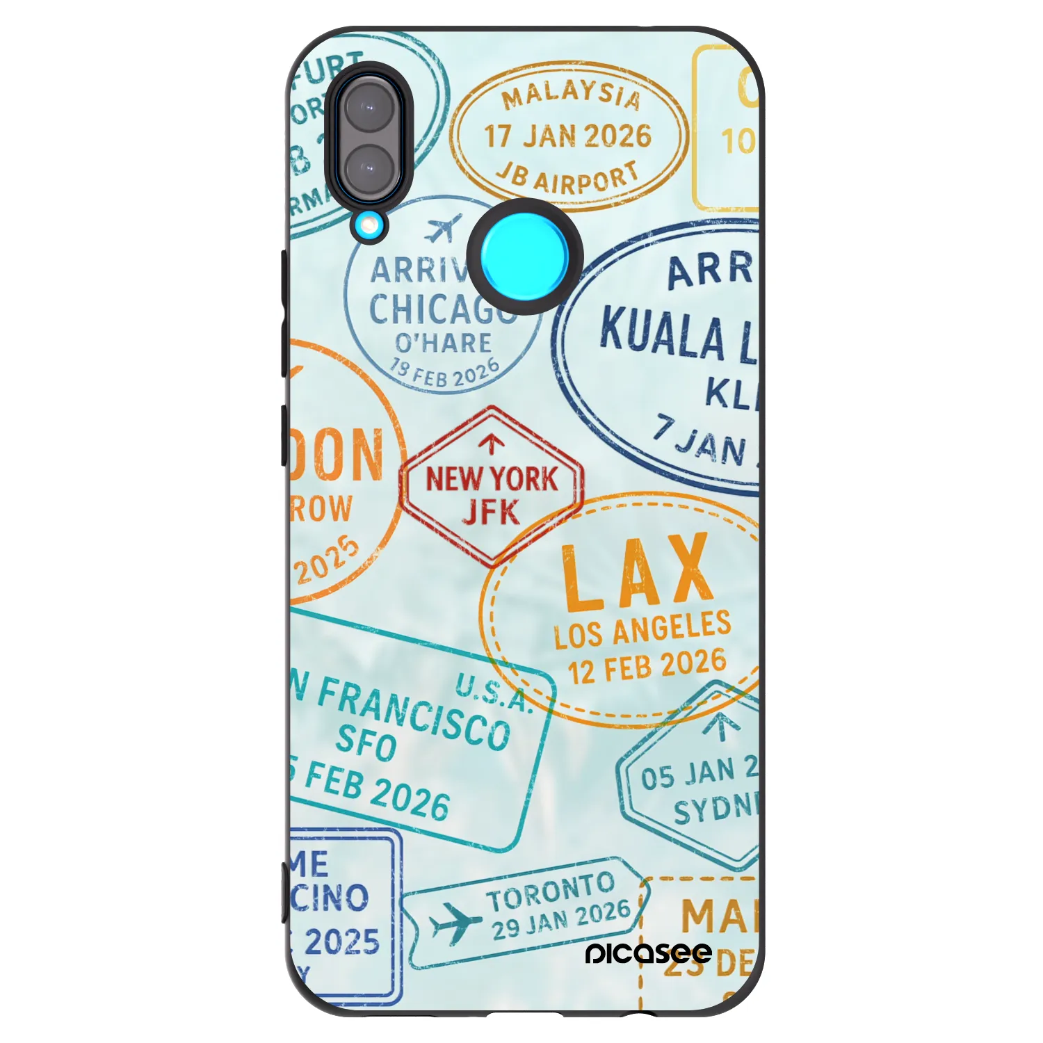 Picasee Huawei Nova 3i Hülle - Schwarzes Silikon - PASSPORT EDITION