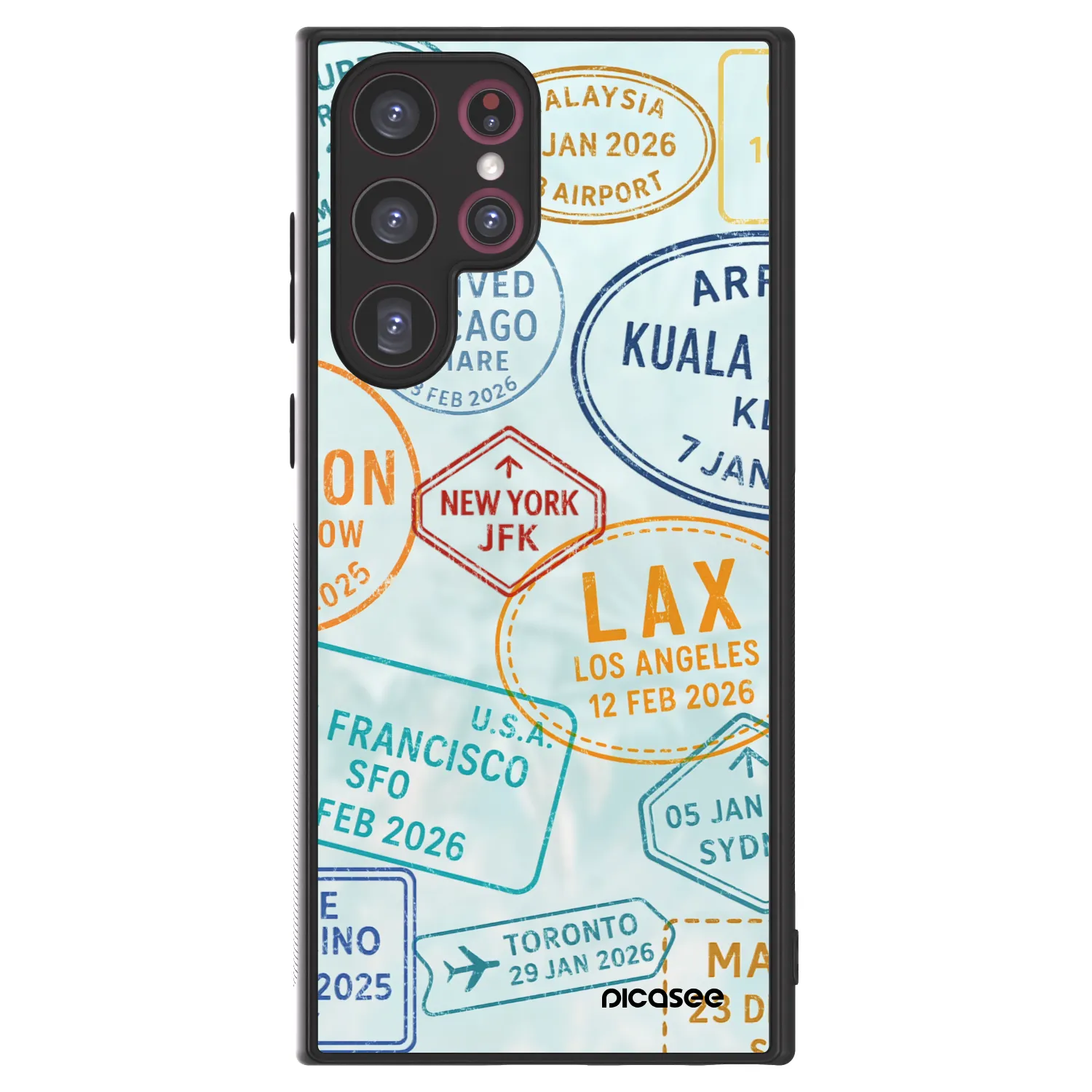 Picasee ULTIMATE CASE PowerShare für Samsung Galaxy S22 Ultra 5G - PASSPORT EDITION