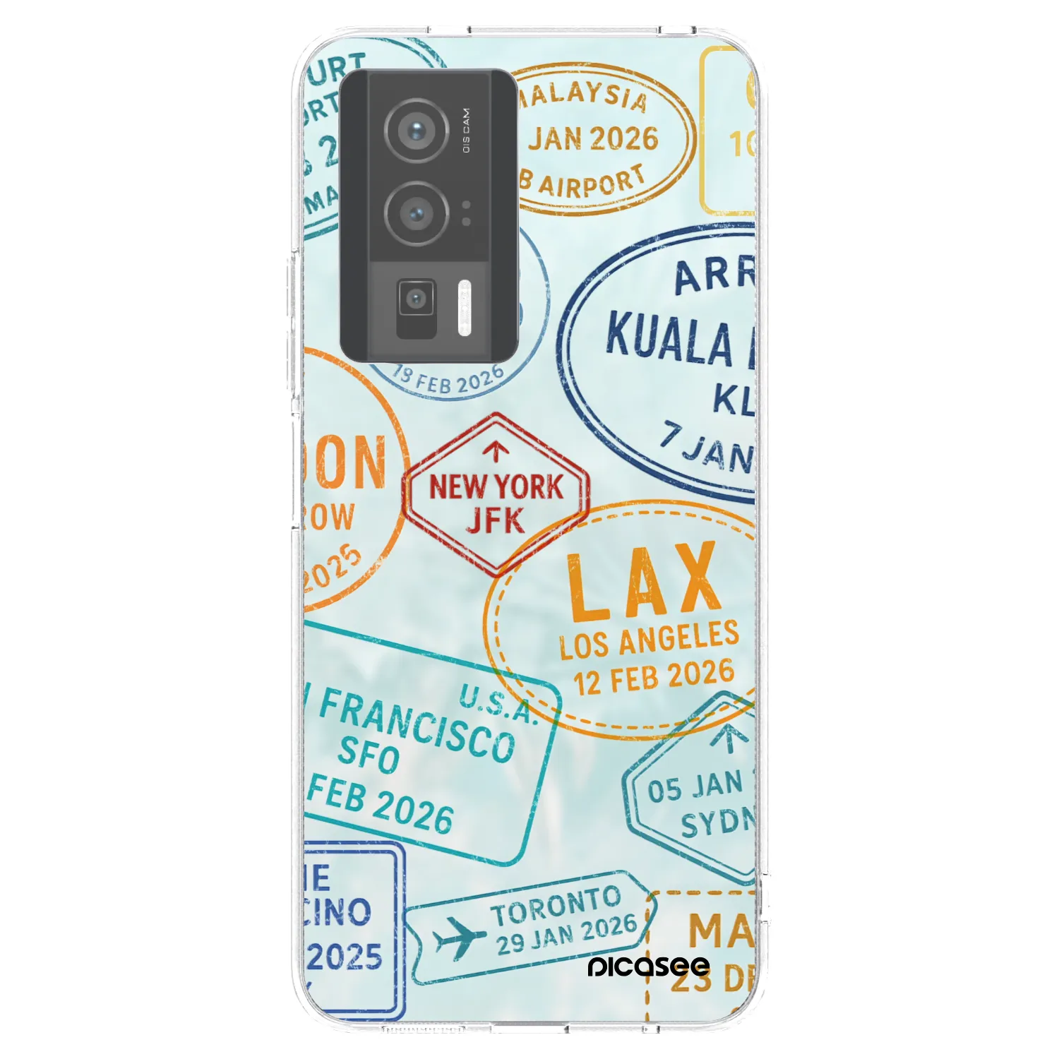 Picasee Xiaomi Poco F5 Pro 5G Hülle - Transparentes Silikon - PASSPORT EDITION