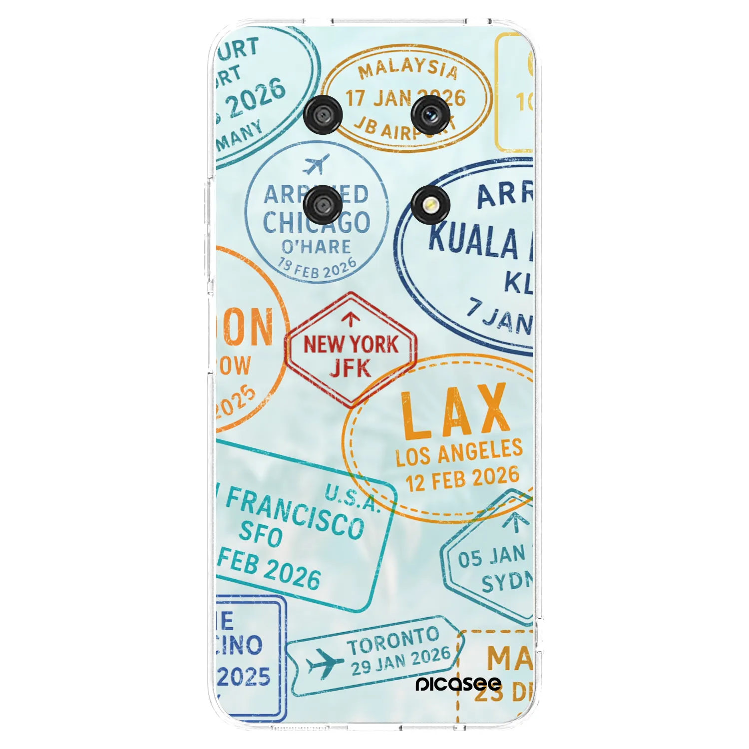 Picasee Honor Magic4 Lite 5G Hülle - Transparentes Silikon - PASSPORT EDITION
