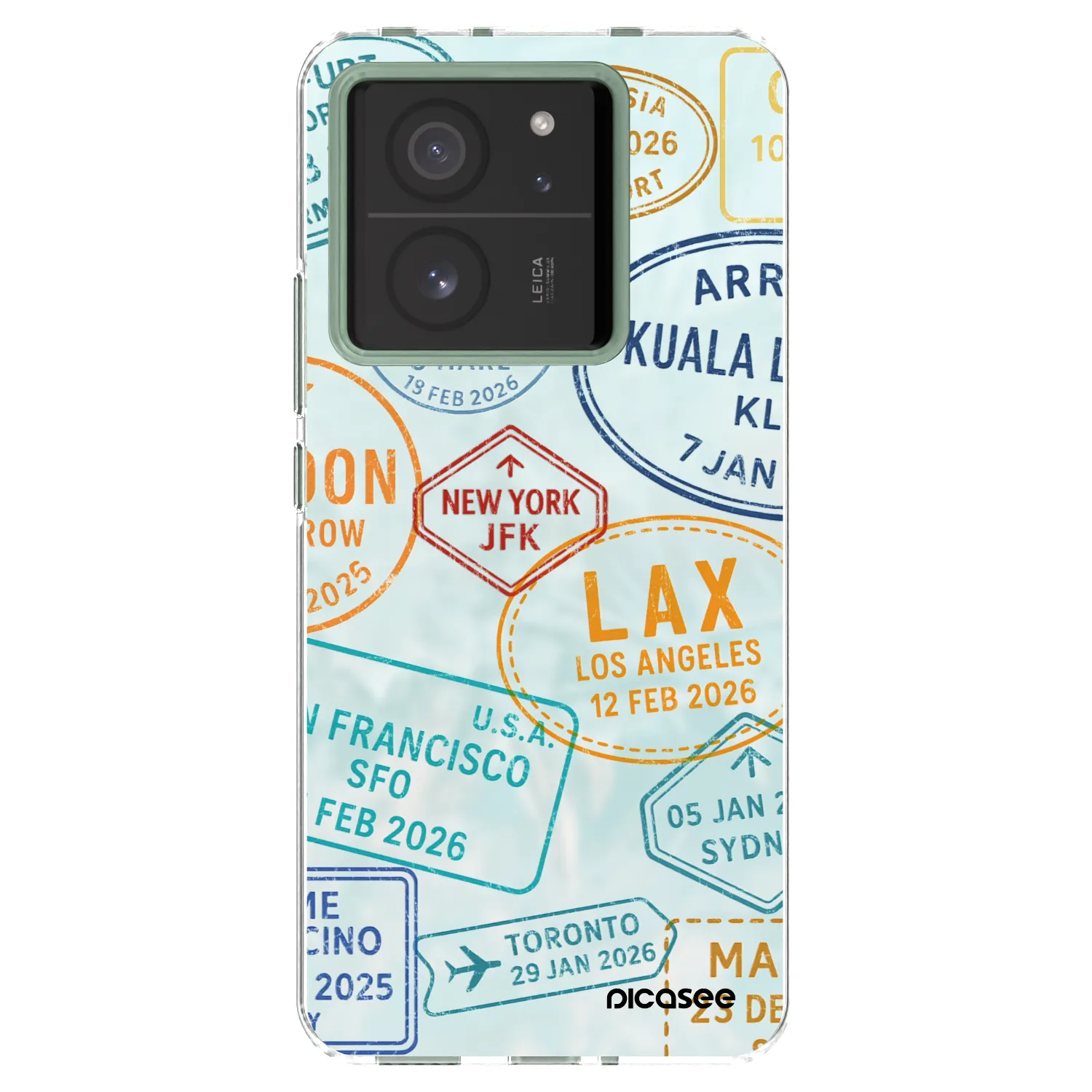 Picasee Xiaomi 13T Hülle - Transparentes Silikon - PASSPORT EDITION