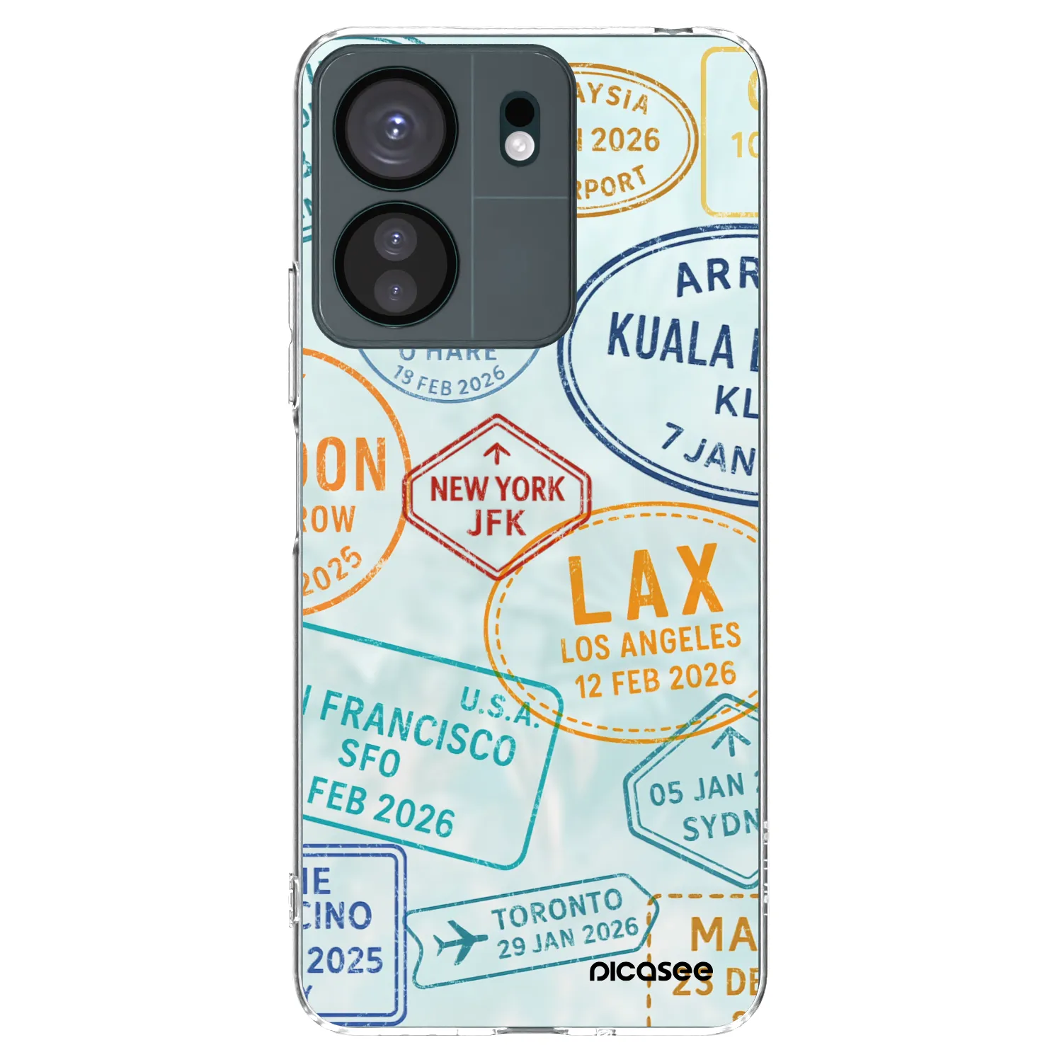 Picasee Xiaomi Redmi 13C 4G Hülle - Transparentes Silikon - PASSPORT EDITION