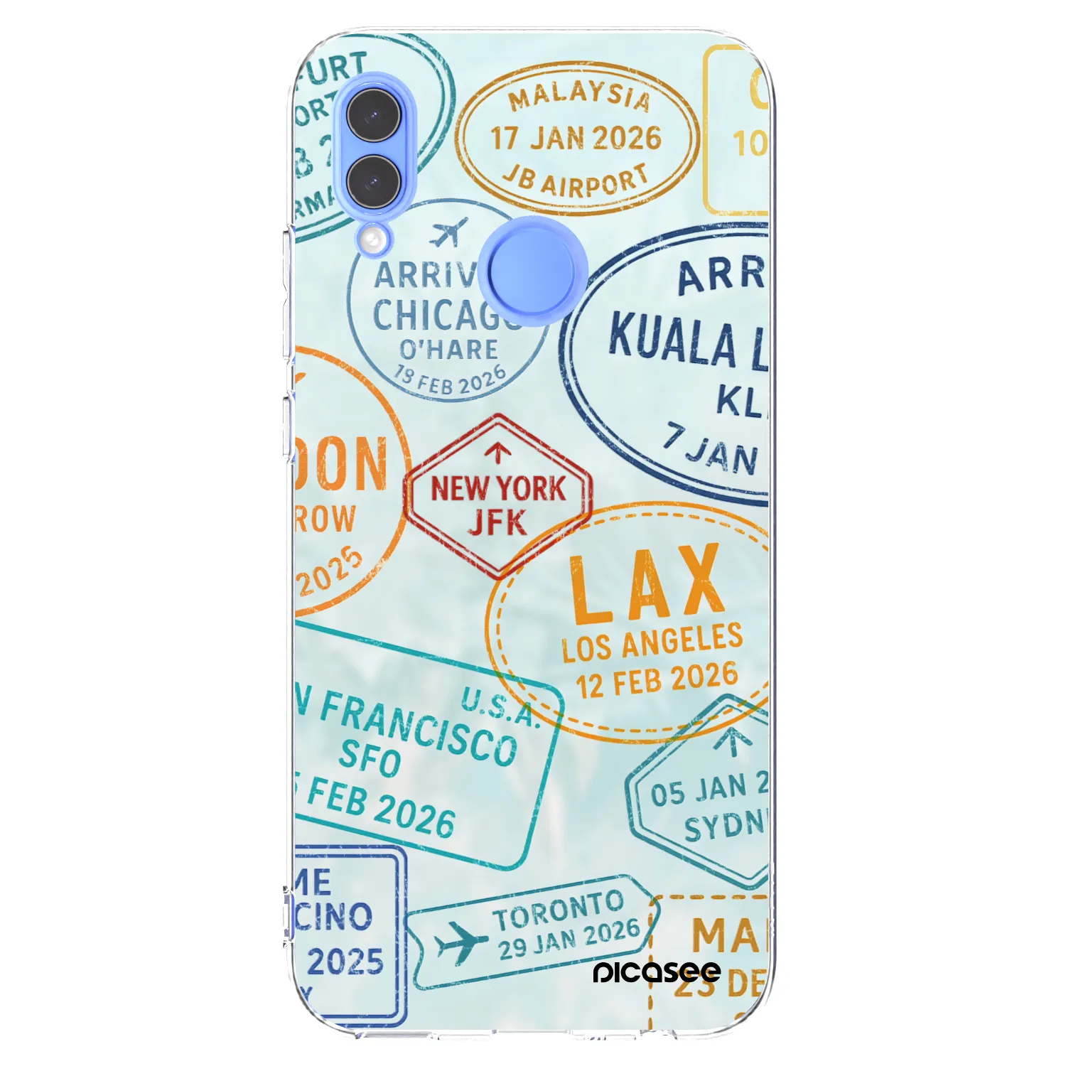 Picasee Honor 10 Lite Hülle - Transparentes Silikon - PASSPORT EDITION