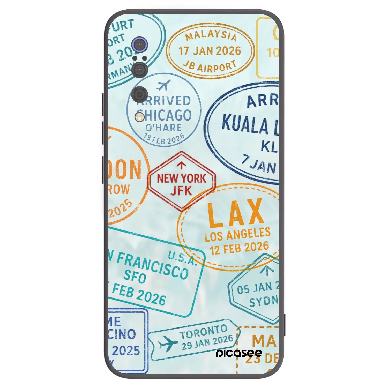 Picasee Xiaomi Mi 9 Hülle - Schwarzes Silikon - PASSPORT EDITION