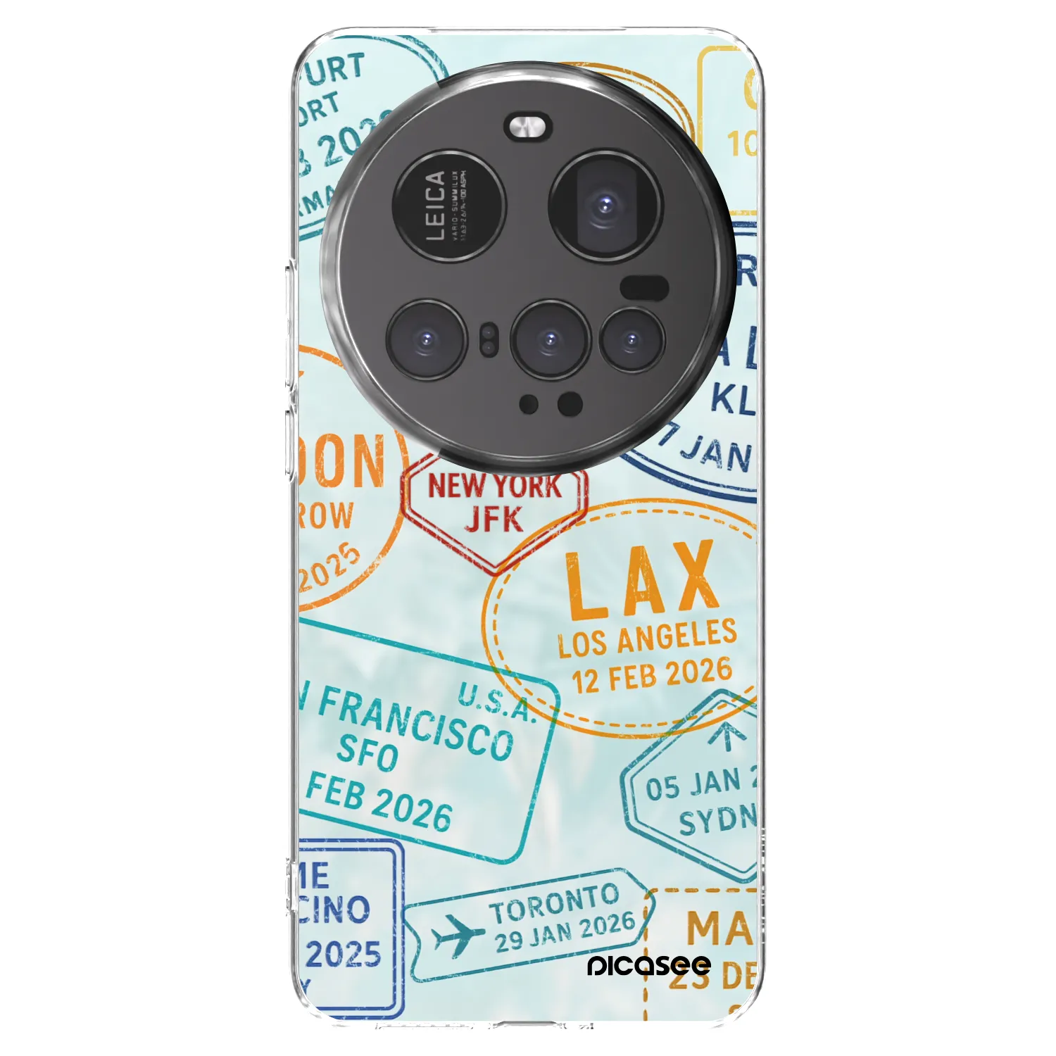 Picasee Xiaomi 15 Ultra Hülle - Transparentes Silikon - PASSPORT EDITION