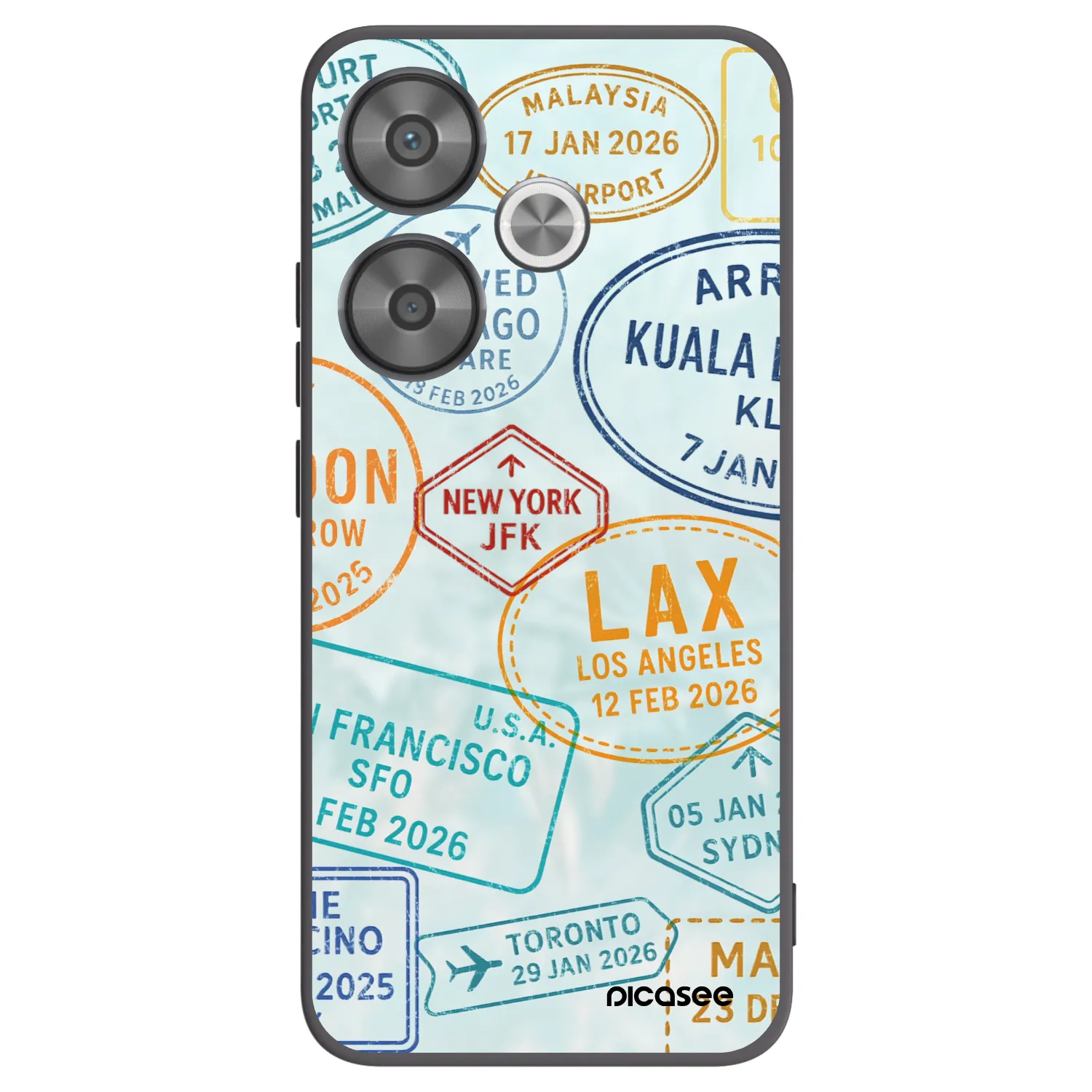 Picasee Xiaomi Poco F6 Hülle - Schwarzes Silikon - PASSPORT EDITION