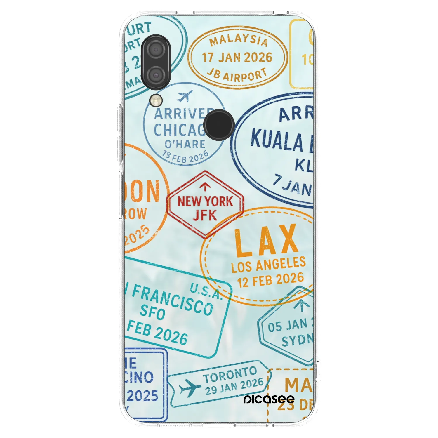 Picasee Xiaomi Redmi 7 Hülle - Transparentes Silikon - PASSPORT EDITION