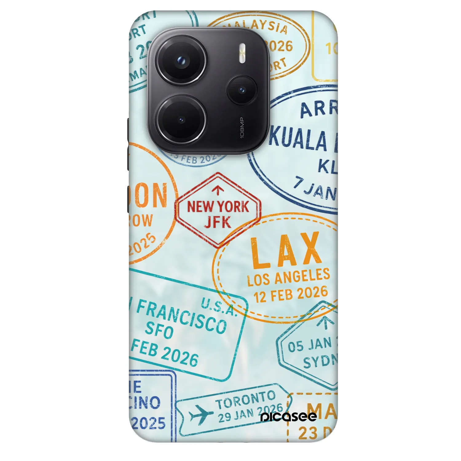 Picasee Fashion Case für Xiaomi Redmi Note 14 5G - PASSPORT EDITION