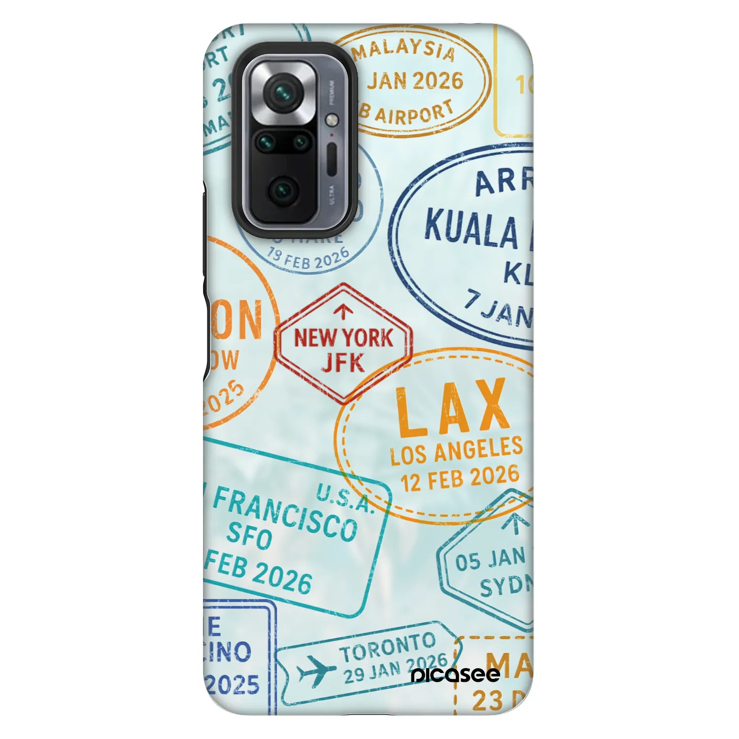 Picasee Fashion Case für Xiaomi Redmi Note 10 Pro - PASSPORT EDITION