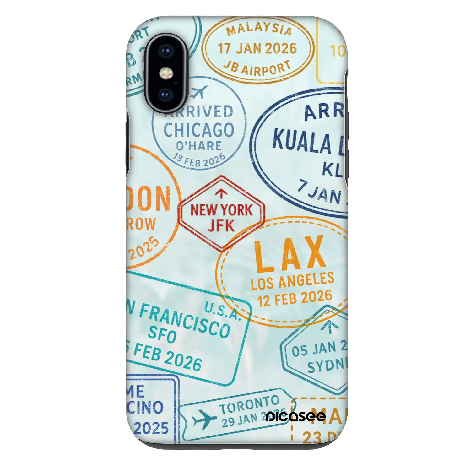 Picasee Fashion Case für Apple iPhone X/XS - PASSPORT EDITION