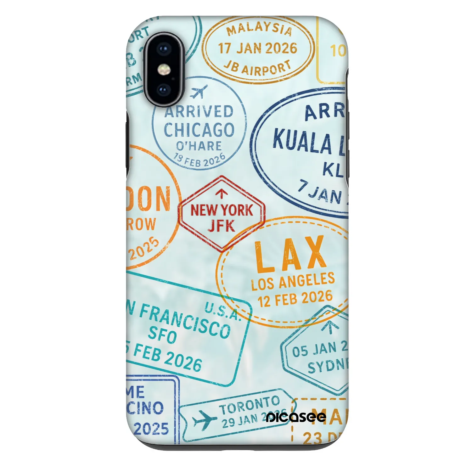 Picasee Fashion Case für Apple iPhone XS Max - PASSPORT EDITION