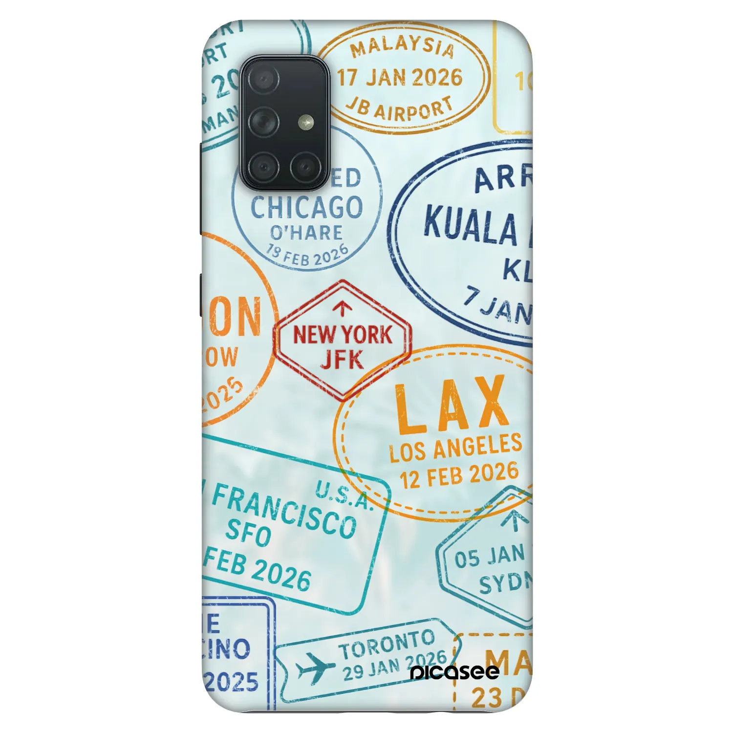 Picasee Fashion Case für Samsung Galaxy A71 A715F - PASSPORT EDITION
