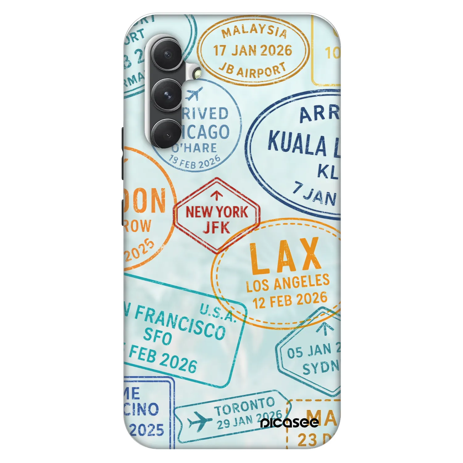Picasee Fashion Case für Samsung Galaxy A34 5G A346B - PASSPORT EDITION