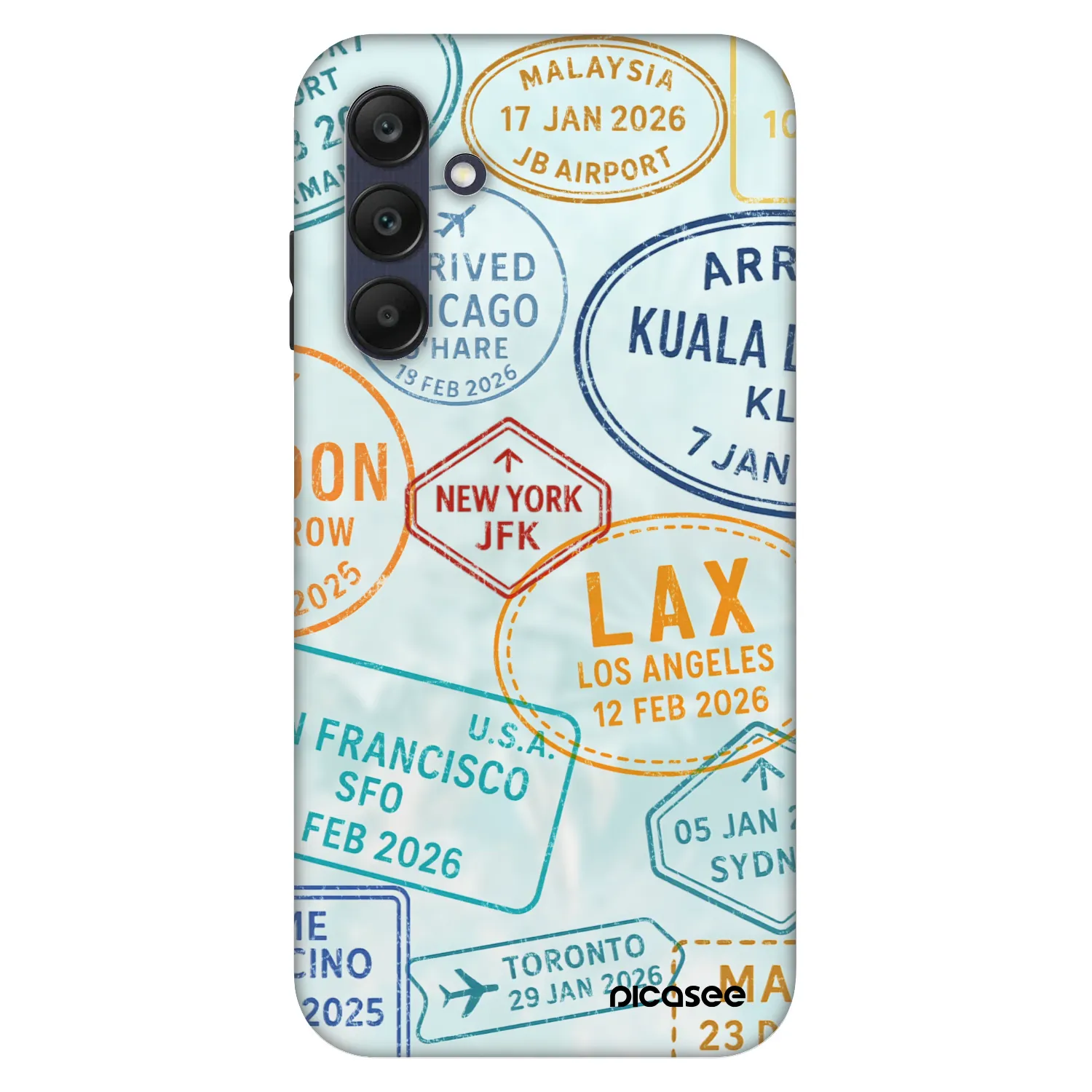 Picasee Fashion Case für Samsung Galaxy A25 A256B 5G - PASSPORT EDITION