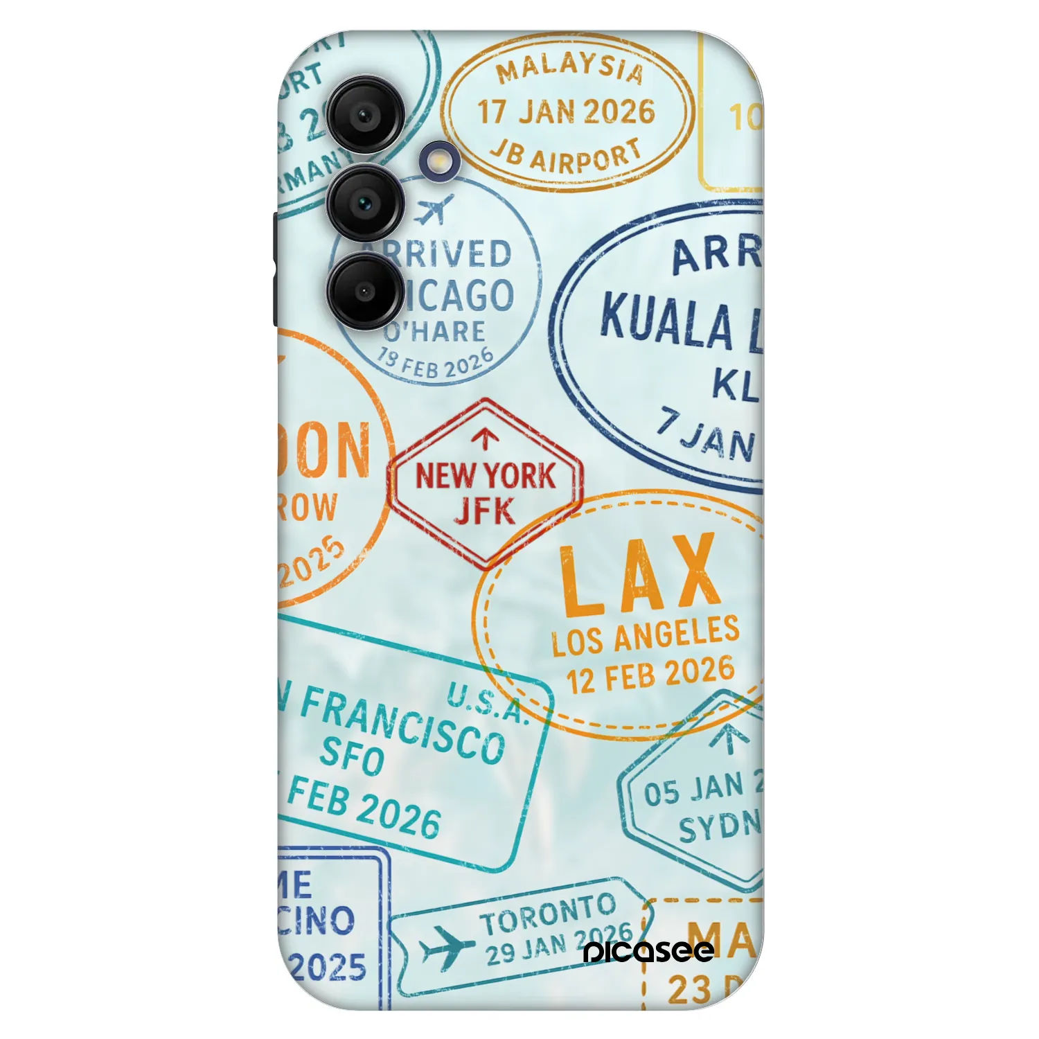 Picasee Fashion Case für Samsung Galaxy A15 A155F 4G - PASSPORT EDITION