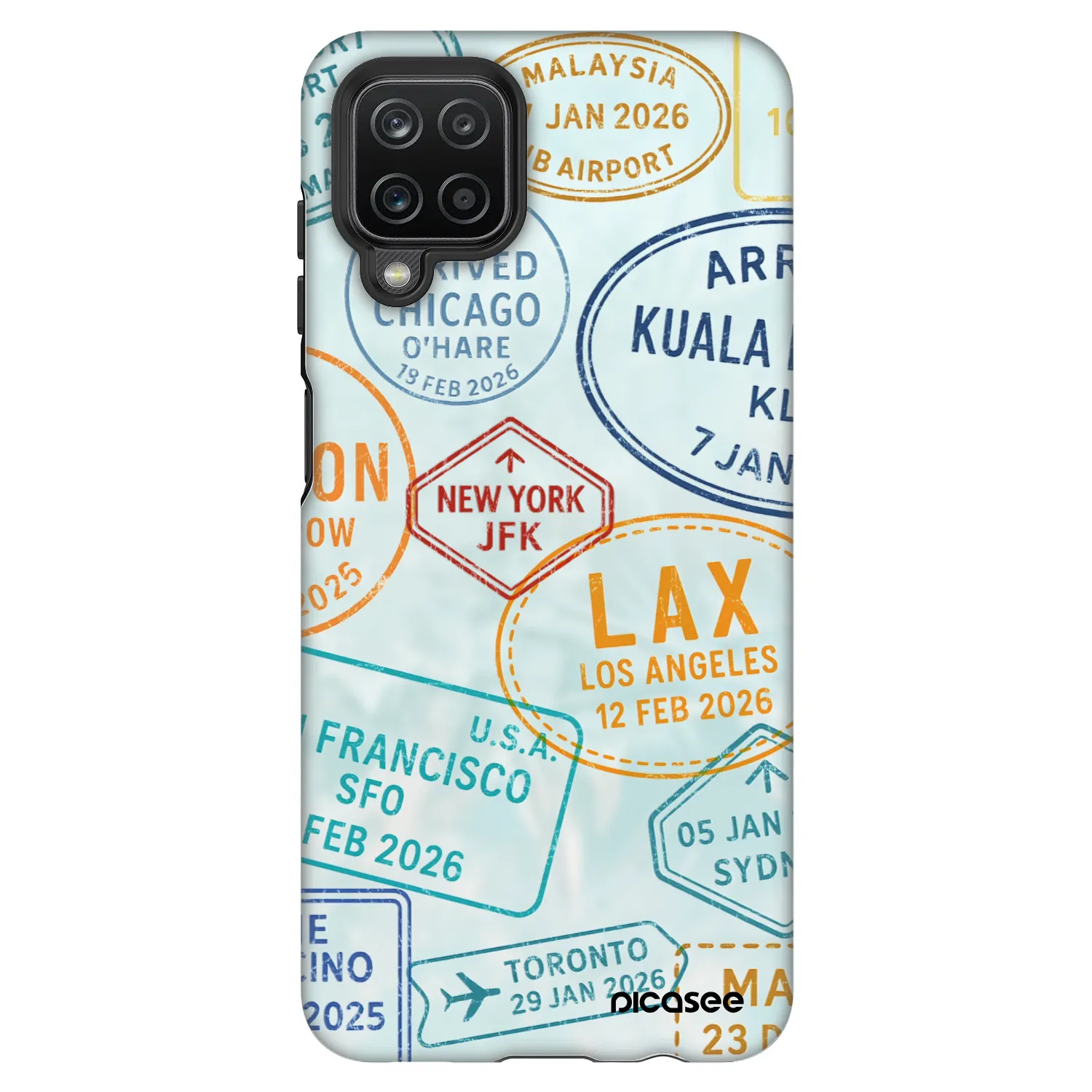 Picasee Fashion Case für Samsung Galaxy A12 A125F - PASSPORT EDITION