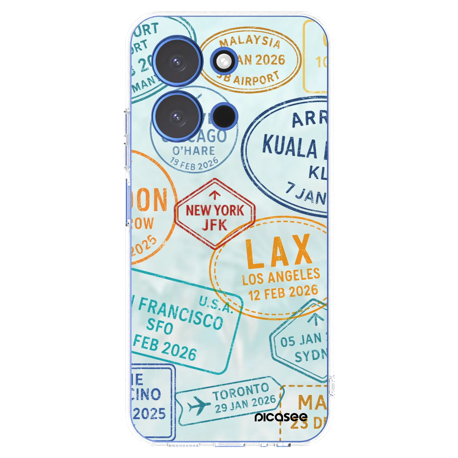 Picasee Xiaomi Redmi 15C 4G Hülle - Transparentes Silikon - PASSPORT EDITION
