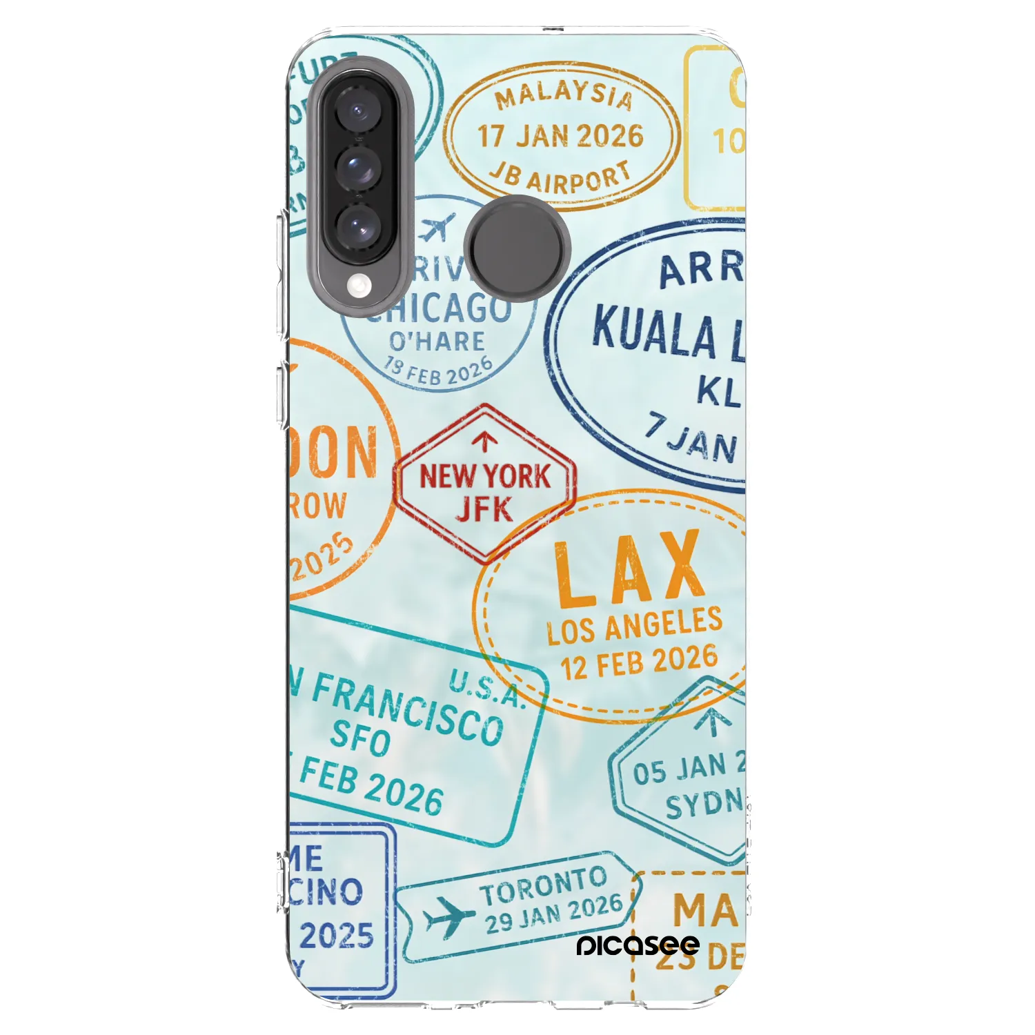Picasee Huawei P30 Lite Hülle - Transparentes Silikon - PASSPORT EDITION