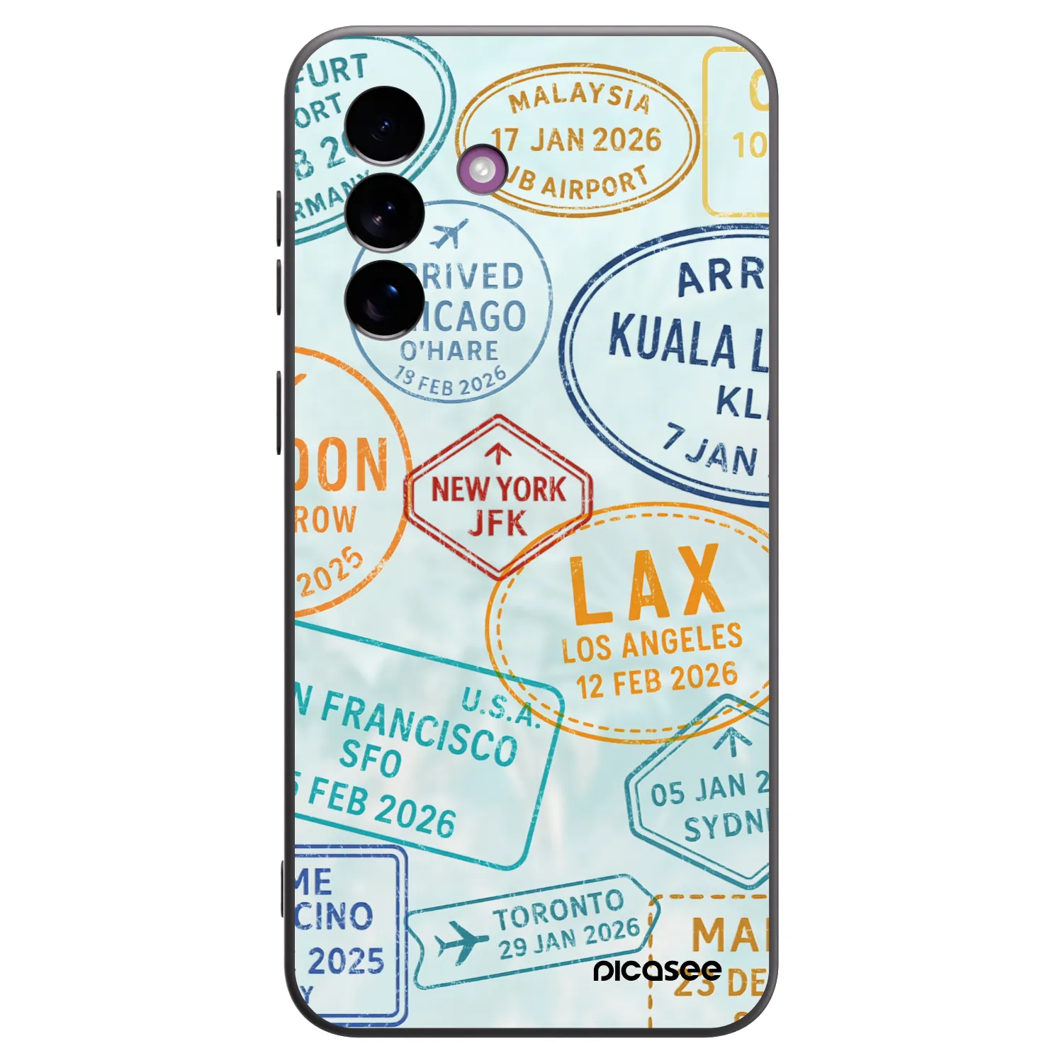 Picasee Samsung Galaxy A37 Hülle - Schwarzes Silikon - PASSPORT EDITION