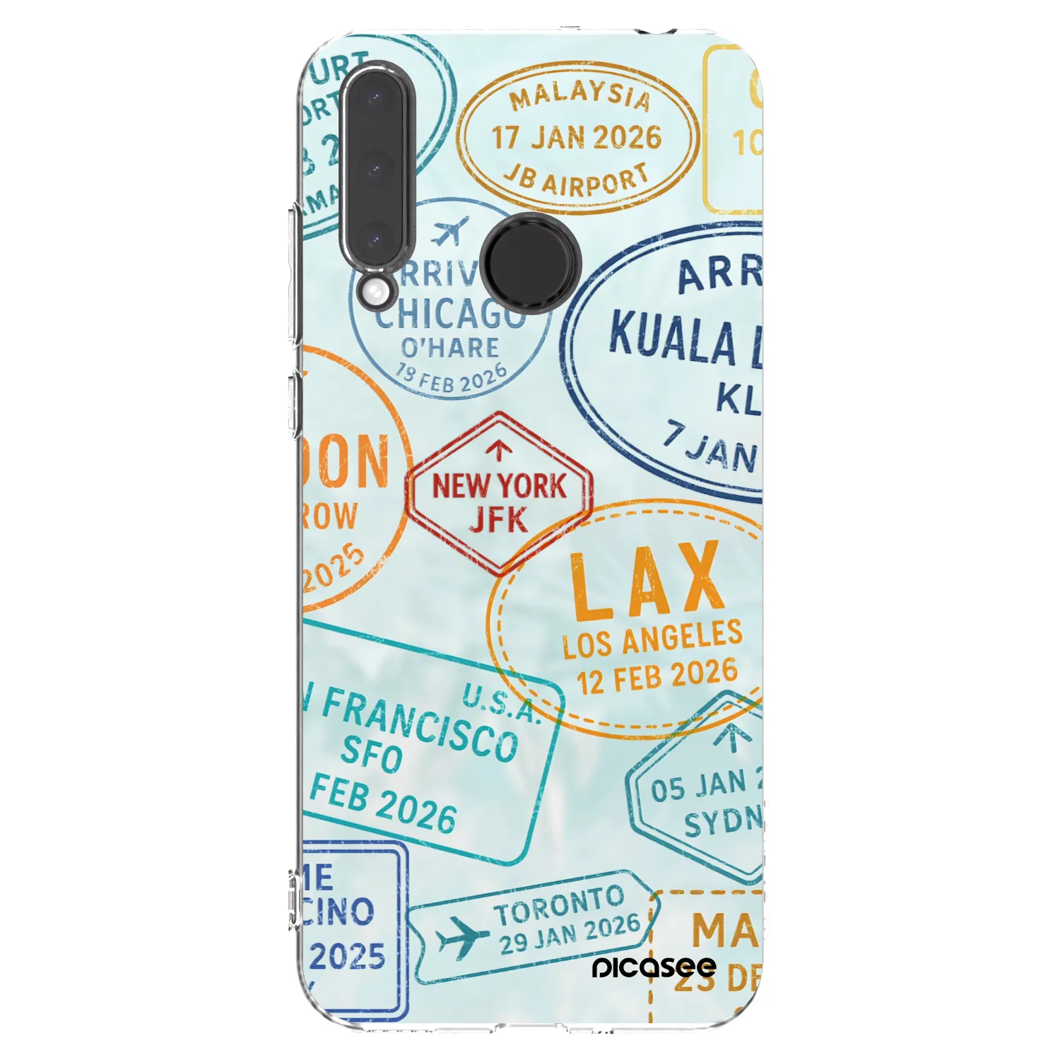 Picasee Honor 20 Lite Hülle - Transparentes Silikon - PASSPORT EDITION
