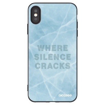Picasee Apple iPhone XS Max Hülle - Schwarzes Silikon - SILENCE