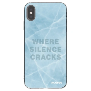 Picasee Apple iPhone XS Max Hülle - Transparentes Silikon - SILENCE