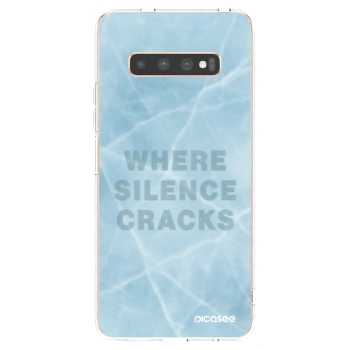 Picasee Samsung Galaxy S10 Plus G975 Hülle - Transparentes Silikon - SILENCE