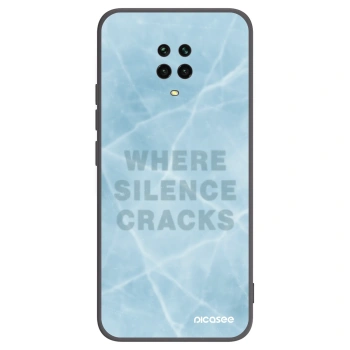 Picasee Xiaomi Redmi Note 9S Hülle - Schwarzes Silikon - SILENCE