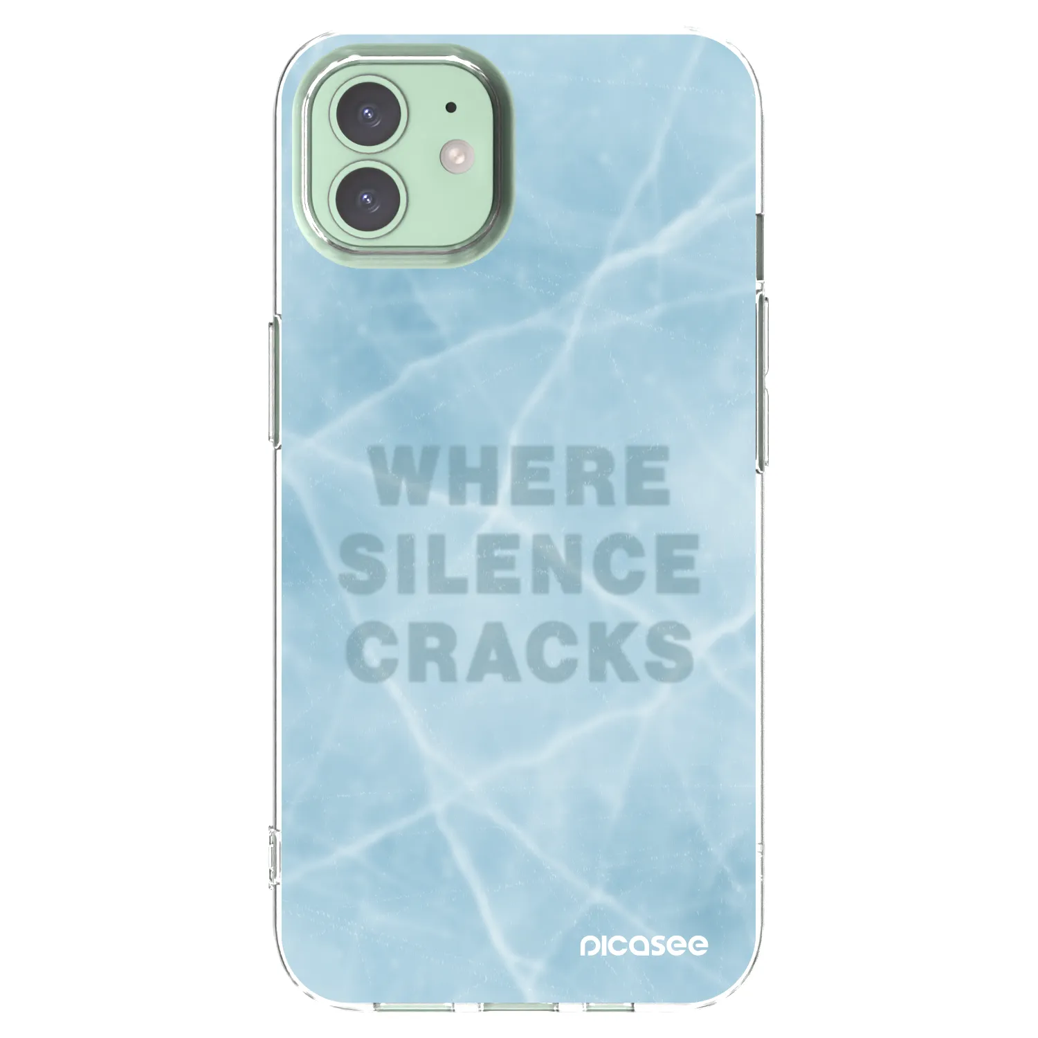 Picasee Apple iPhone 12 Hülle - Transparentes Silikon - SILENCE